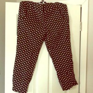 Polka dot Capri pants
